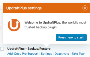 updraft plus backup plugin